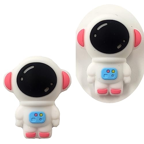 Alenybeby 15pcs Blue Color Cartoon Silicone Astronaut Shaped Beads Cute Animal Beads Flat Spacer Beads for Keychain Making Bracelet Necklace DIY Pen Beads Alenybeby 15pcs Blue Color Cartoon Silicone Astronaut Shaped Beads Cute Animal Beads Flat Spacer Beads for Keychain Making Bracelet Necklace DIY Pen Beads von Alenybeby