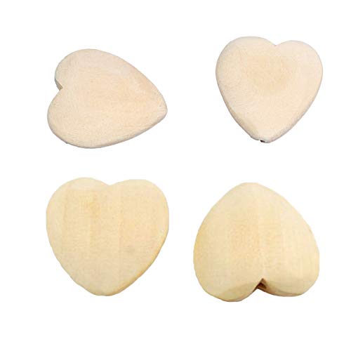 Alenybeby 50stk Natürliche 20mm Unfinished Holz Herzen Perlen mit Löchern Holz Übergabe Abstandshalter Perlen Materialien DIY Perlen Handwerk Zubehör Alenybeby 50stk Natürliche 20mm Unfinished Holz Herzen Perlen mit Löchern Holz Übergabe Abstandshalter Perlen Materialien DIY Perlen Handwerk Zubehör von Alenybeby