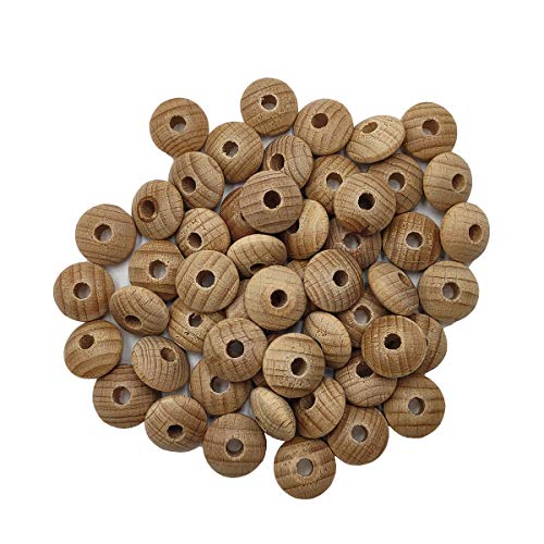 Alenybeby Flache Abakusperlen aus Buchenholz, zum Basteln, 16 x 8 mm, unlackiert, lose runde Linsen, Abstandshalter, Chip-Form, handgefertigte Heimdekoration, 100 Stück Alenybeby Flache Abakusperlen aus Buchenholz, zum Basteln, 16 x 8 mm, unlackiert, lose runde Linsen, Abstandshalter, Chip-Form, handgefertigte Heimdekoration, 100 Stück von Alenybeby