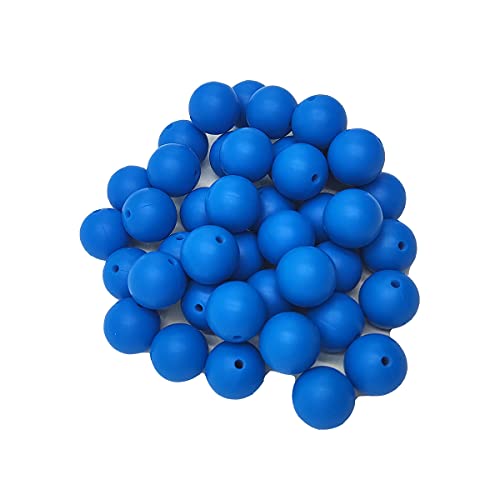 Alenybeby Runde Silikon-Perlen für Stift, 12 mm mit 2 mm Loch, 100 Stück, einfarbig, Bastelgummi, runde Perlen für Schlüsselanhänger, Dunkelhimmelblau, 12 Stück Alenybeby Runde Silikon-Perlen für Stift, 12 mm mit 2 mm Loch, 100 Stück, einfarbig, Bastelgummi, runde Perlen für Schlüsselanhänger, Dunkelhimmelblau, 12 Stück von Alenybeby