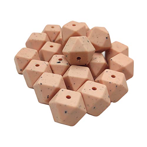 Alenybeby Sechseckige Silikon-Perlen, Kugel, 14 mm, lose geometrische sechseckige Silikonperlen für Schlüsselanhänger, Mutter, Schlüsselband, Schmuckherstellung, 50 Stück (Eiche, Bull-Granit, 14) Alenybeby Sechseckige Silikon-Perlen, Kugel, 14 mm, lose geometrische sechseckige Silikonperlen für Schlüsselanhänger, Mutter, Schlüsselband, Schmuckherstellung, 50 Stück (Eiche, Bull-Granit, 14) von Alenybeby