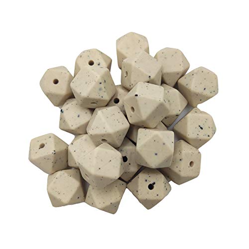 Alenybeby Sechseckige Silikon-Perlen, Kugeln, 14 mm, lose geometrische sechseckige Silikonperlen für Schlüsselanhänger, Mutter, Schlüsselband, Schmuckherstellung, 50 Stück (Haferflocken-Granit, 14) Alenybeby Sechseckige Silikon-Perlen, Kugeln, 14 mm, lose geometrische sechseckige Silikonperlen für Schlüsselanhänger, Mutter, Schlüsselband, Schmuckherstellung, 50 Stück (Haferflocken-Granit, 14) von Alenybeby