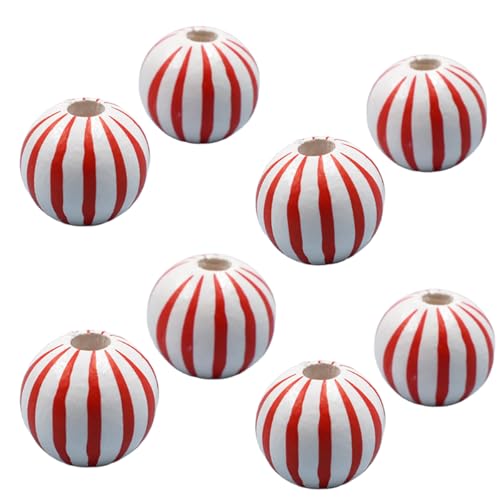 Alenybeby Wassermelonen-Perlen aus Holz für Schlüsselanhänger, 16 mm, rund, rote Streifen, DIY, Handwerk, Bauernhaus, Heimdekoration, 100 Stück Alenybeby Wassermelonen-Perlen aus Holz für Schlüsselanhänger, 16 mm, rund, rote Streifen, DIY, Handwerk, Bauernhaus, Heimdekoration, 100 Stück von Alenybeby