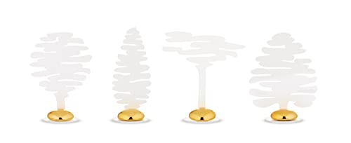 Alessi Barkplace Tree BM18S4 W – Set mit Vier Tischkarten, Bestehend aus einem Baum aus Farbigem Stahl mit Epoxidharz und Magnetischer Dekoration aus Porzellan, Weiß Alessi Barkplace Tree BM18S4 W – Set mit Vier Tischkarten, Bestehend aus einem Baum aus Farbigem Stahl mit Epoxidharz und Magnetischer Dekoration aus Porzellan, Weiß von Alessi