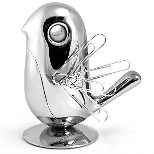 Alessi RT01 Magnetischspender für Büroklammern,Ø 9,5cm, H 10,5cm, Silver Alessi RT01 Magnetischspender für Büroklammern,Ø 9,5cm, H 10,5cm, Silver von Alessi