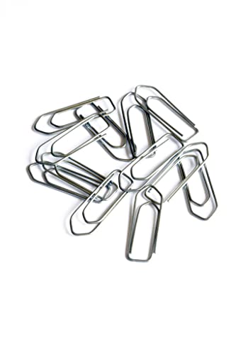 Alevar 100 Büroklammern aus Stahl, 33 mm Nr. 4, mittlere Büroklammern Alevar 100 Büroklammern aus Stahl, 33 mm Nr. 4, mittlere Büroklammern von Alevar