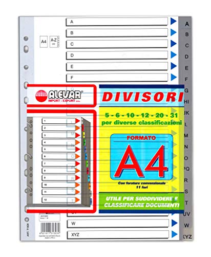 Alevar 3130/20 Trennblätter für Ringordner von Alevar