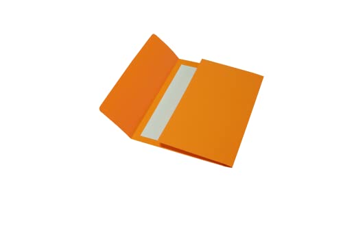 Bristol Versandtaschen aus Karton, 200 g, 26 x 34 cm, Orange, 25 Stück von Alevar