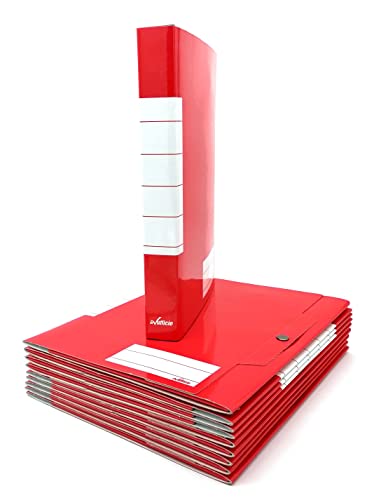 Alevar 3450/4RD - Ordner mit Schloss Alevar 3 Knöpfe, Buchrücken 4, rot, 25 x 35 cm, 1 Stück von Alevar