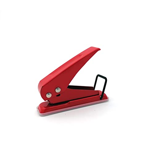 Alevar Locher 1 Loch, Format 2,5 x 9,5 x 7 cm, Farbe Rot Alevar Locher 1 Loch, Format 2,5 x 9,5 x 7 cm, Farbe Rot von Alevar