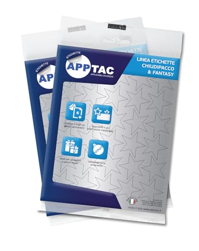 Alevar Packung mit 6 Bögen Sternaufkleber, 30 Etiketten pro Blatt, Format 27 x 27 mm, Farbe Silber, insgesamt 180 Stück Alevar Packung mit 6 Bögen Sternaufkleber, 30 Etiketten pro Blatt, Format 27 x 27 mm, Farbe Silber, insgesamt 180 Stück von Alevar