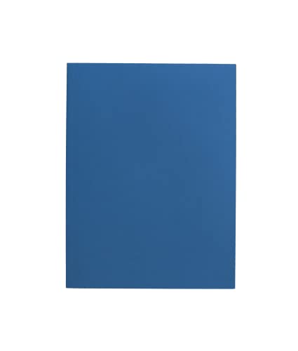 Bristol Mappe mit 3 Klappen aus Karton, 200 g, 25 x 34,5 cm, 25 Stück, blau von Alevar