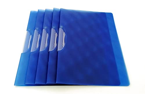 Dokumentenmappe mit Klammern, für bis zu 30/40 A4-Blätter, transparent, Blau, 5 Stück Dokumentenmappe mit Klammern, für bis zu 30/40 A4-Blätter, transparent, Blau, 5 Stück von Alevar