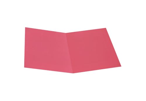 Alevar Einfache Mappe aus Pappe mit Sahne, 145 g, Format 25 x 34 cm, Farbe Rot, Packung mit 100 Stück von Alevar