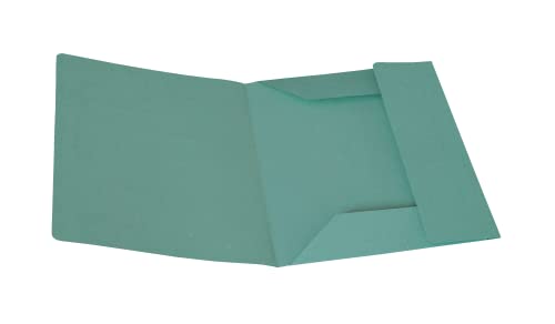 Alevar Ordner mit 3 Klappen aus Manilla-Karton, 150 g, 100% recyceltes Papier, Format 25 x 33 cm, Farbe Grün, Packung mit 50 Stück Alevar Ordner mit 3 Klappen aus Manilla-Karton, 150 g, 100% recyceltes Papier, Format 25 x 33 cm, Farbe Grün, Packung mit 50 Stück von Alevar