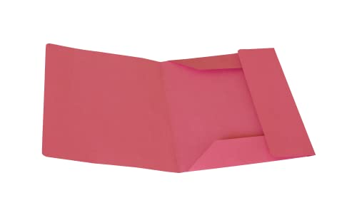 Alevar Ordner mit 3 Klappen aus Manilakarton, 150 g, 100% recyceltes Papier, Format 25 x 33 cm, Farbe Rot, Packung mit 50 Stück Alevar Ordner mit 3 Klappen aus Manilakarton, 150 g, 100% recyceltes Papier, Format 25 x 33 cm, Farbe Rot, Packung mit 50 Stück von Alevar