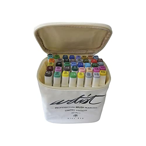 Alex Bog Canvas Luxe Professional Filzstift-Set, 40 Stück, mehrfarbig von Alex Bog