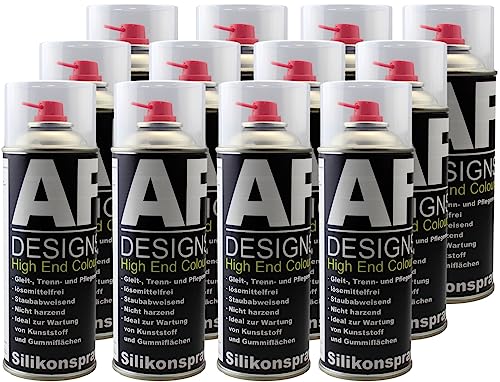 Silikonspray Schmiermittel 12x400ml Schmierstoff Kunststoff Gummipflege von Alex Flittner Designs