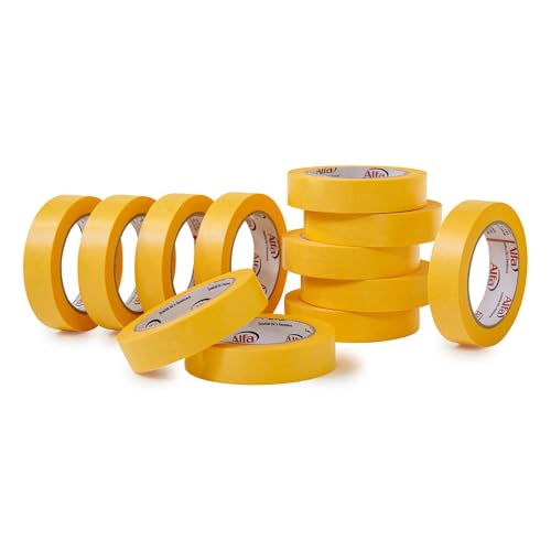 Alfa 12x FineLine GOLD Washi Tape 25 mm x 50 m Profi-Qualität dünnes imprägniertes japanisches Reispapierband PREMIUM-Klebeband Alfa 12x FineLine GOLD Washi Tape 25 mm x 50 m Profi-Qualität dünnes imprägniertes japanisches Reispapierband PREMIUM-Klebeband von Alfa