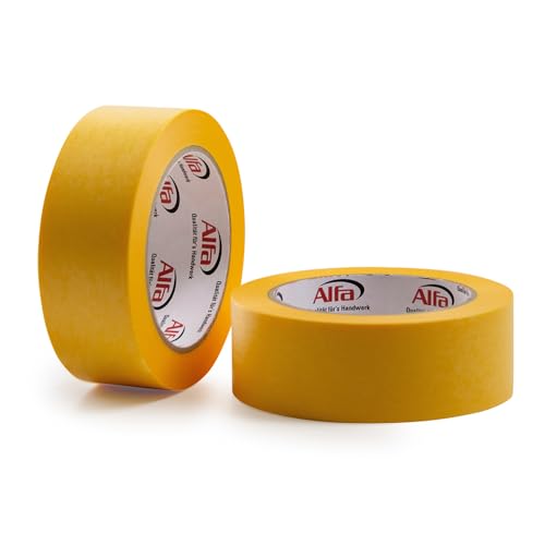 Alfa 2x FineLine GOLD Washi Tape 38 mm x 50 m Profi-Qualität dünnes imprägniertes japanisches Reispapierband PREMIUM-Klebeband Alfa 2x FineLine GOLD Washi Tape 38 mm x 50 m Profi-Qualität dünnes imprägniertes japanisches Reispapierband PREMIUM-Klebeband von Alfa