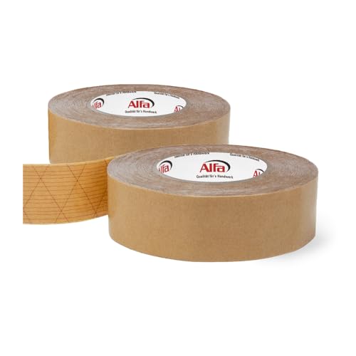 Alfa 2x Sockelleisten Klebeband 40 mm x 50 m doppelseitiges Klebeband mit hoher Anfangs-/Dauerklebkraft zur Montage von Sockelleisten Alfa 2x Sockelleisten Klebeband 40 mm x 50 m doppelseitiges Klebeband mit hoher Anfangs-/Dauerklebkraft zur Montage von Sockelleisten von Alfa