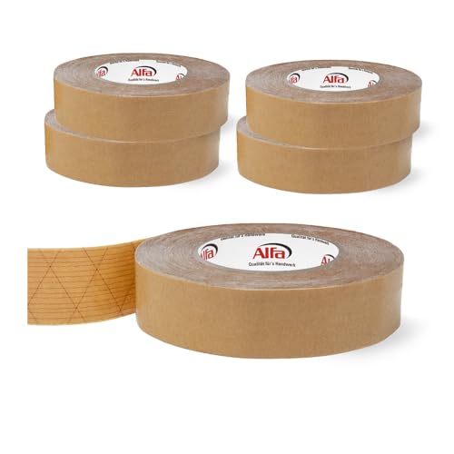 Alfa 5x Sockelleisten Klebeband 30 mm x 50 m doppelseitiges Klebeband mit hoher Anfangs-/Dauerklebkraft zur Montage von Sockelleisten Alfa 5x Sockelleisten Klebeband 30 mm x 50 m doppelseitiges Klebeband mit hoher Anfangs-/Dauerklebkraft zur Montage von Sockelleisten von Alfa