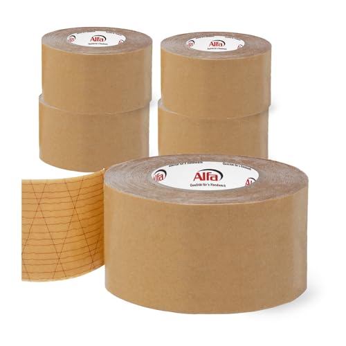 Alfa 5x Sockelleisten Klebeband 70 mm x 50 m doppelseitiges Klebeband mit hoher Anfangs-/Dauerklebkraft zur Montage von Sockelleisten Alfa 5x Sockelleisten Klebeband 70 mm x 50 m doppelseitiges Klebeband mit hoher Anfangs-/Dauerklebkraft zur Montage von Sockelleisten von Alfa
