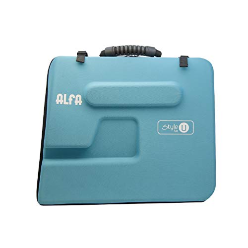 ALFA Halbfeste Aufbewahrungstasche für Nähmaschine One Size blau von Alfa