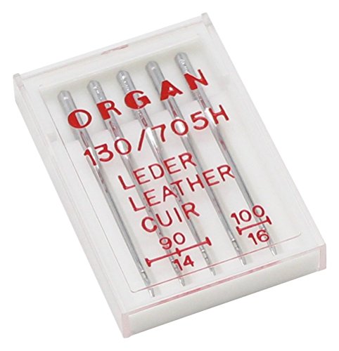 Alfa-Organ Nadeln für Nähmaschine, Leder nº90 Nº100, Edelstahl Alfa-Organ Nadeln für Nähmaschine, Leder nº90 Nº100, Edelstahl von Alfa