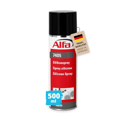 1x Alfa Silikonspray 500 ml hitzebeständiges und feuchtigkeitsabweisendes Kontaktspray von Alfa