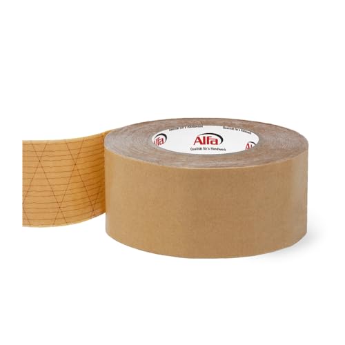 Alfa 1x Sockelleisten Klebeband 55 mm x 50 m doppelseitiges Klebeband mit hoher Anfangs-/Dauerklebkraft zur Montage von Sockelleisten von Alfa