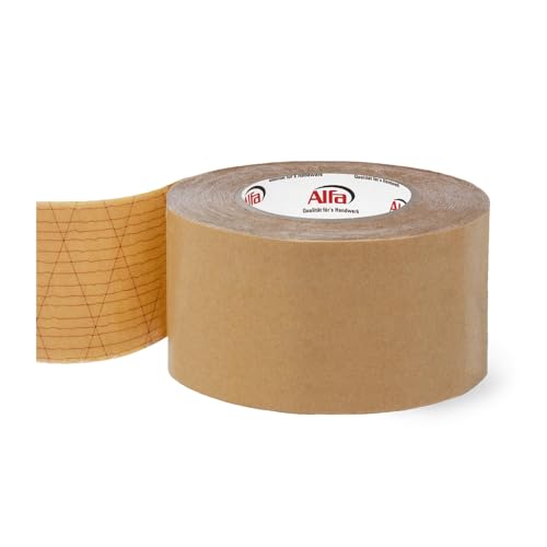 Alfa 1x Sockelleisten Klebeband 70 mm x 50 m doppelseitiges Klebeband mit hoher Anfangs-/Dauerklebkraft zur Montage von Sockelleisten von Alfa