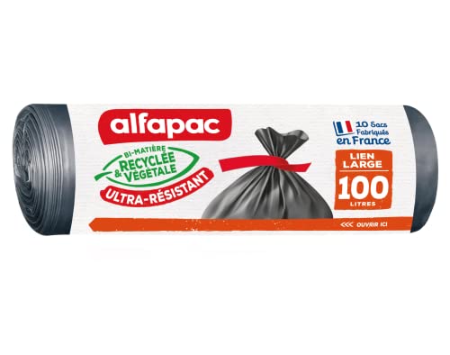 Alfapac Maxi-Gewichts-Beutel, 100 l, recycelt, groß, 2 x 10 Stück Alfapac Maxi-Gewichts-Beutel, 100 l, recycelt, groß, 2 x 10 Stück von Alfapac