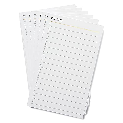 Alfion To Do List Notizkarten, 50 Stück, dick, doppelseitig, vertikale Karteikarten, 7,6 x 12,7 cm von Alfion