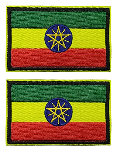 2 Stück AliPlus Äthiopien Flagge Patches bestickt taktisch Militär Moral Patch Applique Fastener Hook and Loop 2 Stück AliPlus Äthiopien Flagge Patches bestickt taktisch Militär Moral Patch Applique Fastener Hook and Loop von AliPlus