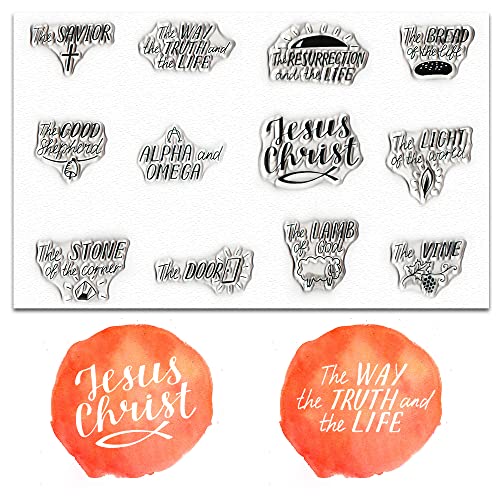 ALIBBON Religiöse Wörter Clear Stamps für Kartenherstellung und Fotoalbum Dekorationen, Christian Clear Stamps, Christmas Pray Transparent Silikon Gummi Stempel für Kartenherstellung und DIY ALIBBON Religiöse Wörter Clear Stamps für Kartenherstellung und Fotoalbum Dekorationen, Christian Clear Stamps, Christmas Pray Transparent Silikon Gummi Stempel für Kartenherstellung und DIY von Alibbon