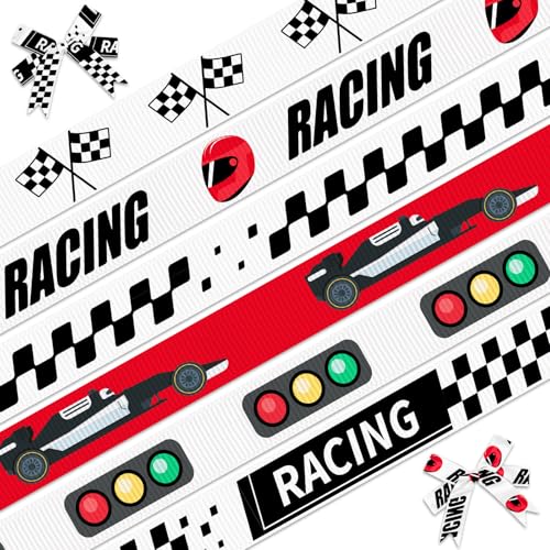ALIBBON Ripsbänder für Fahrer, Geschenkverpackungen, Schleifen, Bastelbedarf, 9,5 cm x 2,7 m, Schwarz / Weiß, 6 Stück ALIBBON Ripsbänder für Fahrer, Geschenkverpackungen, Schleifen, Bastelbedarf, 9,5 cm x 2,7 m, Schwarz / Weiß, 6 Stück von Alibbon