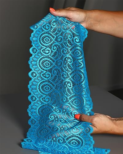 Alice Crafts Spitzenband TBY.L1351 Breite 180 mm Farbe яркая Türkis | 4,5 Meter Alice Crafts Spitzenband TBY.L1351 Breite 180 mm Farbe яркая Türkis | 4,5 Meter von Alice Crafts