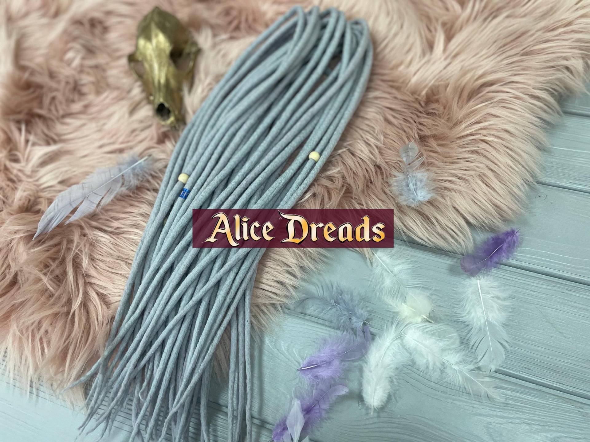 Deadlock Erweiterungen Doppelendige Dreads Wolle De Dreadlocks Silber Grau Platin Set Deadlock Erweiterungen Doppelendige Dreads Wolle De Dreadlocks Silber Grau Platin Set von AliceDreads