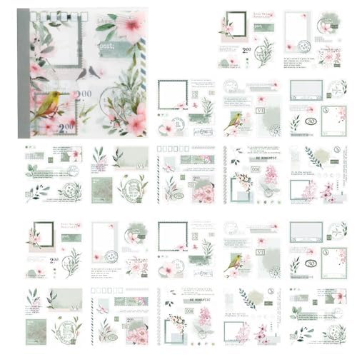 Alideco Chunfengxiyu, Vintage-Scrapbook-Aufkleber-Set, Retro, Menschen, Blumen, Aufkleberbuch für Erwachsene, Journaling-Aufkleber für Scrapbooking, Pinzette, 20 Blatt/160 Stück Alideco Chunfengxiyu, Vintage-Scrapbook-Aufkleber-Set, Retro, Menschen, Blumen, Aufkleberbuch für Erwachsene, Journaling-Aufkleber für Scrapbooking, Pinzette, 20 Blatt/160 Stück von Alideco