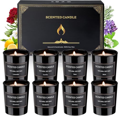 Dsclavacy Duftkerzen Geschenke für Frauen, 8 Pack 96.4 g Kerzen Set, Natürliches Sojawachs, Aromatherapie Kerzen für Geburtstag, Weihnachtsgeschenke Dsclavacy Duftkerzen Geschenke für Frauen, 8 Pack 96.4 g Kerzen Set, Natürliches Sojawachs, Aromatherapie Kerzen für Geburtstag, Weihnachtsgeschenke von Alikiai