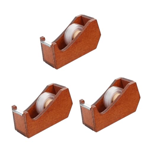 3 Stück Desktop Klebebandabroller aus Holz im Tierdesign Süßer Eleganter Tape Holder für Büro Bastelraum Vielseitig Einsetzbar Stabil Langlebig für Verschiedene Klebebandtypen von Alipis