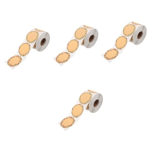 4 Rollen Selbstklebende mit Blumenmuster für Verpackungen und Bastelprojekte Hochzeiten und Feiern von Alipis