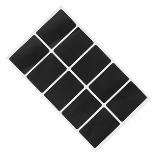 Alipis 1 Blatt Tafelaufkleber Behältersiegel Leiter-inspektionsschilder Tafel Tafeletiketten Pantry -etiketten Für Behälter Vorgedruckt Tafel -tags Lebensmitteletiketten Schwarz Pvc von Alipis