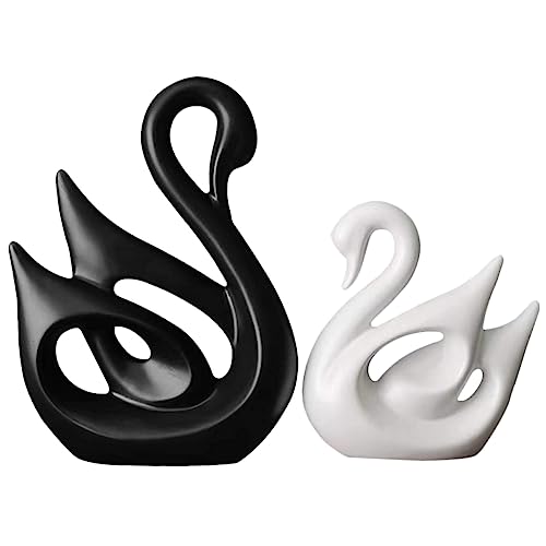 Alipis Keramik Schwan Figur Schwan Paar Schwäne Moderne Ornamente Hause Dekoration Alipis Keramik Schwan Figur Schwan Paar Schwäne Moderne Ornamente Hause Dekoration von Alipis