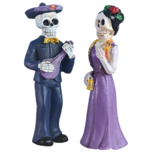 Alipis 2pcs Harz Geist Paare Figurine Ornamente Hochzeit Decor Skeleton Ornamente Alipis 2pcs Harz Geist Paare Figurine Ornamente Hochzeit Decor Skeleton Ornamente von Alipis