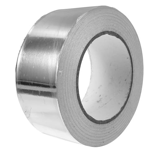 Alipis 1 Rolle Aluminium Klebeband Hitzebeständiges Selbstklebendes Aluminiumfolie Dichtband für Elektrische Reparaturen Isolierung Abdichtung Breit von Alipis