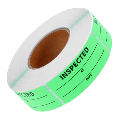 Alipis 1 Rolle Inventarkontroll-Tags Lagerbestandsaufkleber Etiketten klebrig Einzelhandel halten organisieren Inventaretikett PVC Green von Alipis
