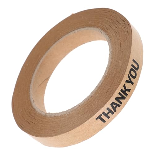 Alipis 1 Rolle Kraftpapierdichtungsband Siegel klebeband kaffeetassen süßes Paketband Verschlussbänder für Verpackungsbeutel Hüllband Beutelverschlussband Packband aus Papier Abdichtband von Alipis