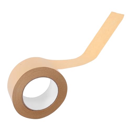 Alipis 1 Rolle Pappband Verpackung Band Masse Karton Streifen Sich Bewegendes Band Klebeband Bildrahmenband Wickelband Brown Papier Alipis 1 Rolle Pappband Verpackung Band Masse Karton Streifen Sich Bewegendes Band Klebeband Bildrahmenband Wickelband Brown Papier von Alipis